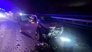 Kırklareli'nde Otoyolda Kaza: 6 Yaralı