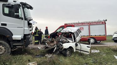Kırklareli'nde Trafik Kazası: 1 Ölü, 1 Yaralı