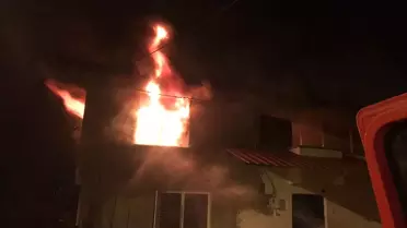 Boyabat'ta Yangın: Evde Hasar Oluştu