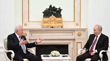 Putin ve Abbas Moskova'da Görüştü