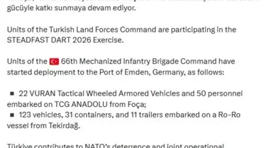 Türkiye, NATO Tatbikatı İçin Almanya'ya Hareket Etti
