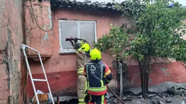 Gönen'de Ev Yangını Kontrol Altına Alındı