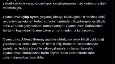 Samsunspor'da 4 Oyuncu Sakat