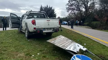 Çanakkale'de Trafik Kazası: 2 Yaralı