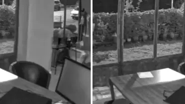 Balıkesir'de meydana gelen deprem Bursa'da işyerinin kamerasına böyle yansıdı