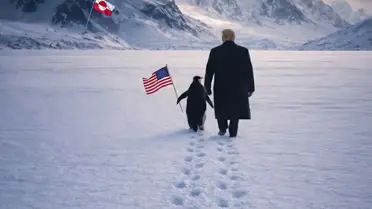 Trump ve Penguen Grönland'ta