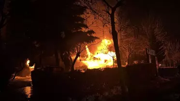 Diyarbakır'da Kafede Yangın