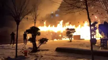 Diyarbakır'da Kafede Yangın