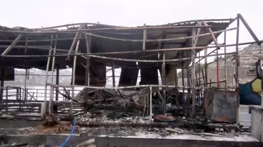 Halfeti'de Duba Restoran Yandı