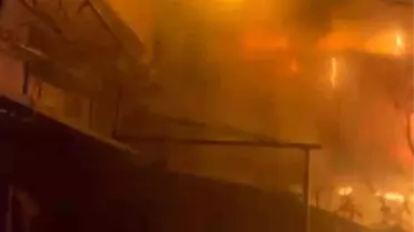 Sancaktepe'de Ahşap Baraka Yangını