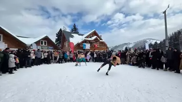Artvin'de Kar Şenliği Coşkusu
