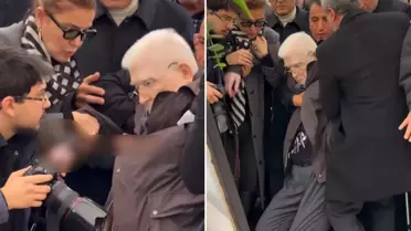 Haldun Dormen'in cenazesinde korkutan anlar! İzzet Günay bayıldı