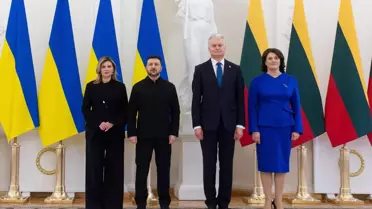 Zelenskiy Litvanya'da Görüşme Gerçekleştirdi