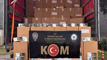 Sakarya'da 6.6 Milyon Kaçak Makaron Ele Geçirildi