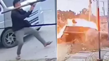 Belediye başkanının makam aracına roketatarlı saldırı