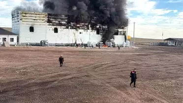 Afyonkarahisar'da Elektrik Tesisinde Yangın