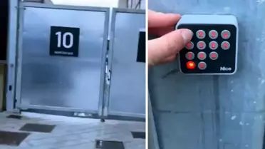 Kapı şifresi bomba! Elini kolunu sallayarak stada girdi