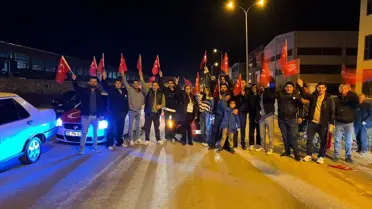 Simav'da Türk bayraklarıyla yürüyüş yapıldı