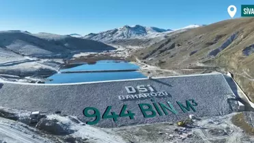 Sivas'ta Ulaş Baharözü Barajı'nda Su Tutuldu