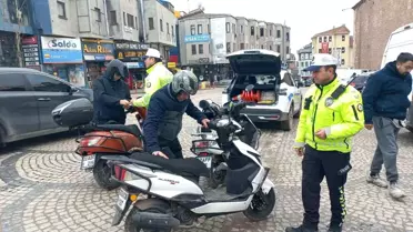 Edirne'de Motosiklet Denetimi
