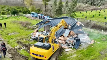 Ortaca'da Kaçak Yapıların Yıkımına Başlandı