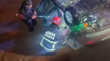 Pozantı'da Otomobil Dereye Düştü