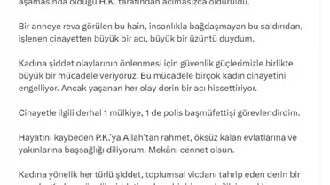 Bakan Yerlikaya'dan Kadına Şiddet Açıklaması