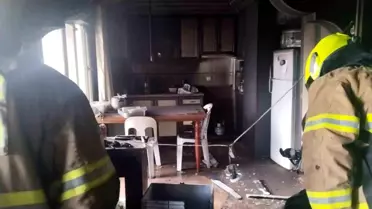 Erdek'te Dairede Yangın Çıktı