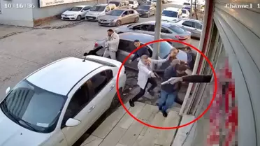 Hastane önündeki çatışmanın görüntüleri ortaya çıktı