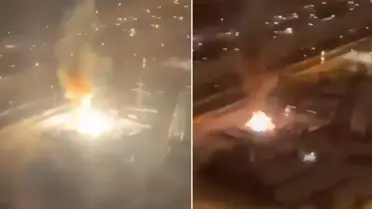 Rusya'nın başkenti Moskova'da gece yarısı büyük patlama