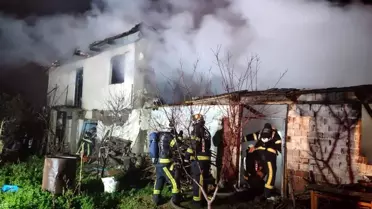 Samanlık yangını korkuttu