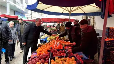 Vali Yılmaz Kurtuluş Mahallesi Pazarında