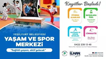 Yeşilyurt Belediyesi Yaşam ve Spor Merkezi'nde kayıtlar başladı