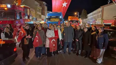 Çifteler'de Bayrak İçin Yürüyüş
