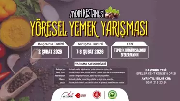 Aydın kestanesi yöresel yemek yarışmasıyla tanıtılacak
