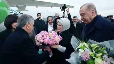 Erdoğan, Mirziyoyev'i Resmi Törenle Karşıladı