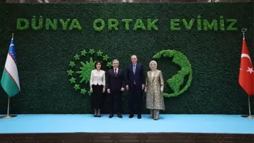 Cumhurbaşkanı Erdoğan, Özbekistan Cumhurbaşkanı Mirziyoyev'i resmi törenle karşıladı