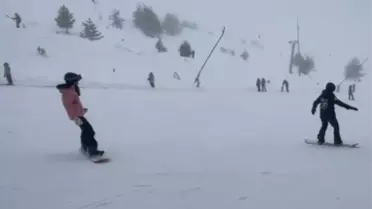 Kartalkaya'da Kayak Keyfi