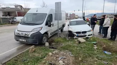 Hatay'da FİAT ve BMW Çarpıştı