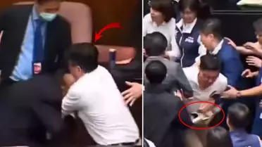 Vekilin yaptığına bakın! Yasa tasarısını alarak binadan kaçtı