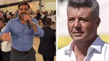 Düğüne damga vuran olay! Eline mikrofonu alıp Sadettin Saran'a seslendi