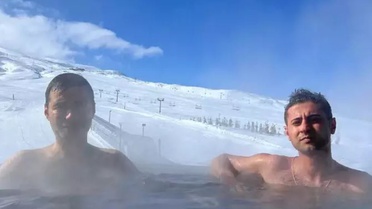 Erciyes Kayak Merkezi'nde Havuz Keyfi