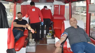 Havza'da 54 Ünite Kan Bağışı Toplandı