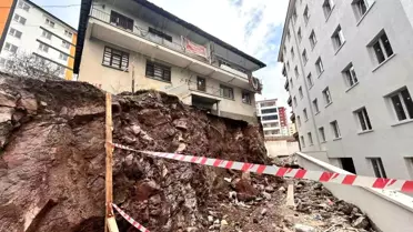 Kontrolsüz inşaat çalışması bitişiğindeki binanın temelinde hasara neden oldu