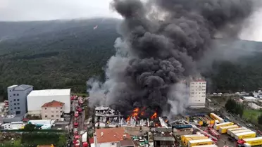 Ataşehir'de Fabrika Yangını Paniği