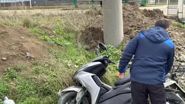 Gönen'de Trafik Kazası: Motosiklet Sürücüsü Yaralandı