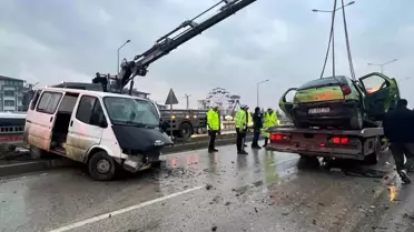 Hurdaya dönen otomobil öğretmene mezar oldu