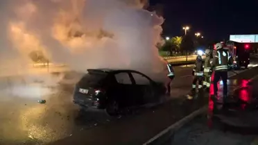 Maltepe'de Araç Yangını