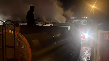 Manyas'ta samanlık yangını söndürüldü