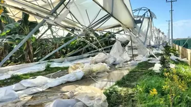 Manavgat'ta Hortum Zararları İncelendi